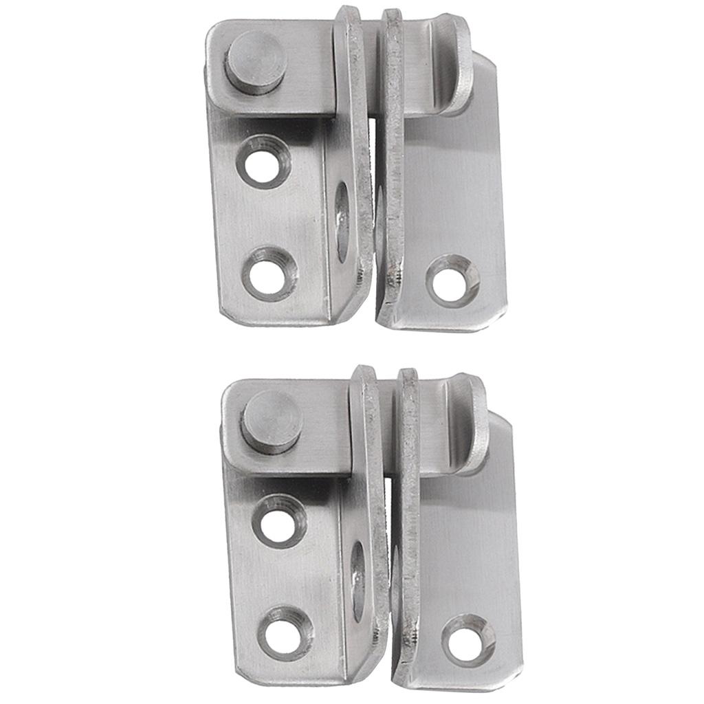 2pcs Stainless Steel Multi Purpose Lock Buckle Hasp Cabinet Bin Door Latch