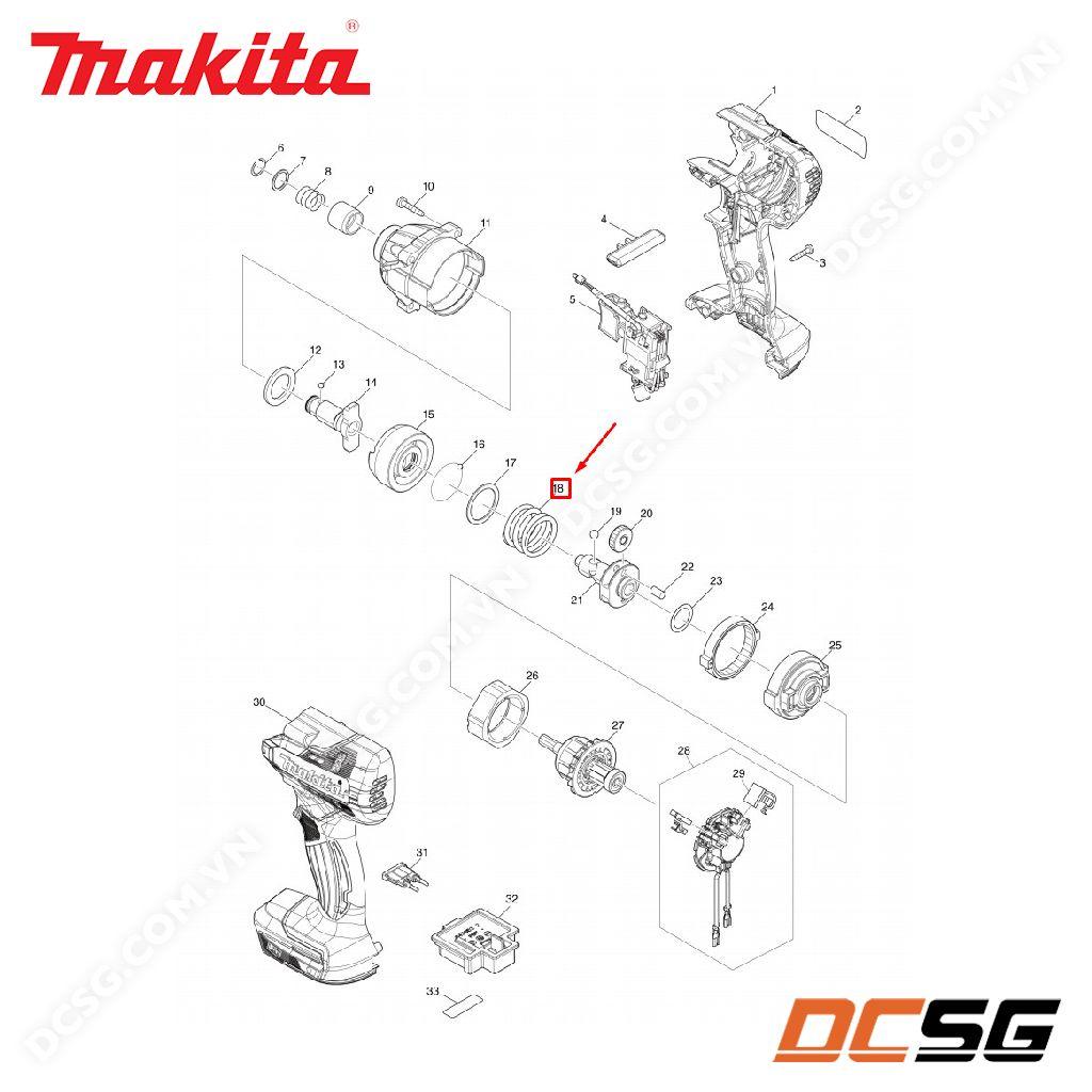 Lò xo cho máy vặn vít DTD156/ TD134/ TD146 Makita 233430-2 | DCSG