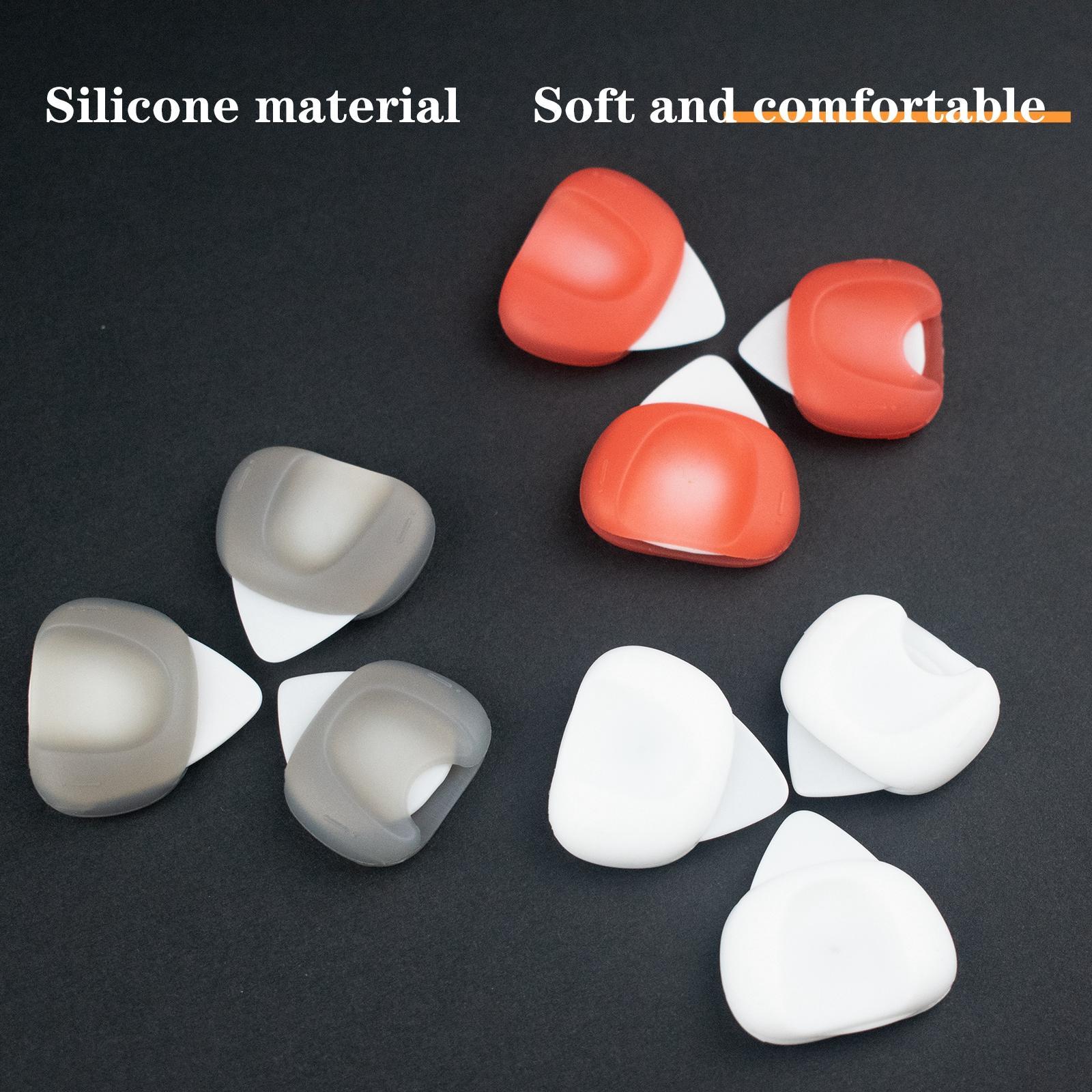 3Pcs Guitar Picks Thumb Finger Picks 0.6/0.96/1.2mm for Bass Acoustic Guitar