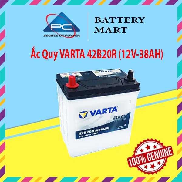 Bình Ắc Quy 12V-38AH, Ắc Quy VARTA 42B20L/R