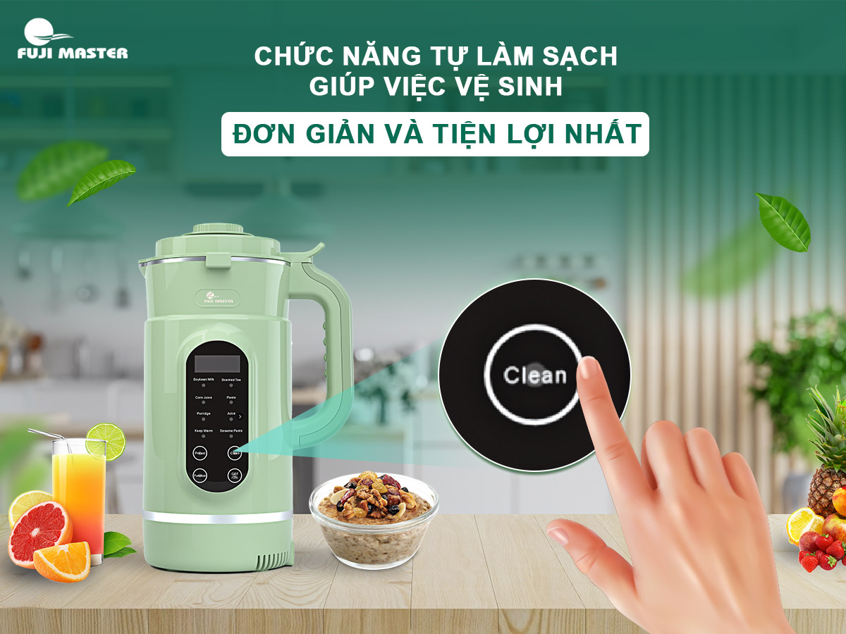 Máy làm sữa hạt đa năng Fuji Master FJM-2724 dung tích 1,5 Lít - Hàng chính hãng