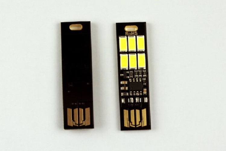 Đèn Led 6 Bóng Mini Siêu Mỏng Cảm Ứng Cắm Cổng USB
