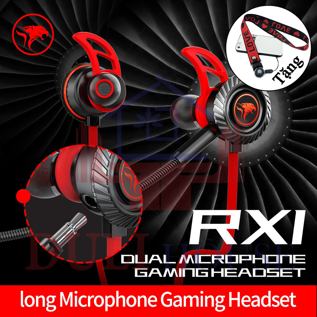 Tai Nghe Gaming Có Mic Rời Plextone Xmowi RX1 - Nâng Cấp Dây Dẹt Chống Rối - Super Bass - Hàng Chính Hãng