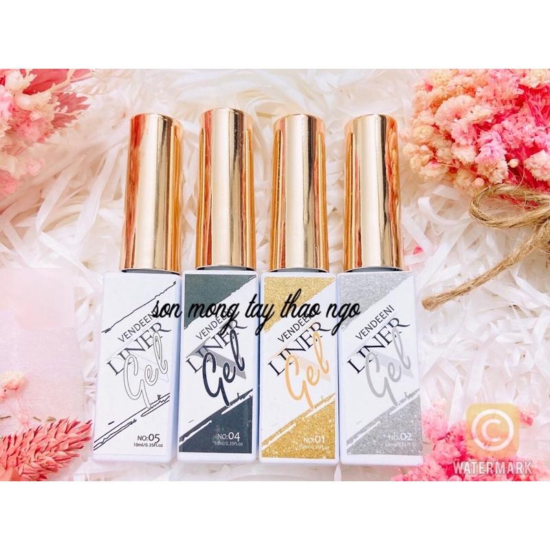 Cọ nét gel Vendeeni, sơn cọ vẽ nét nail siêu xịn xò