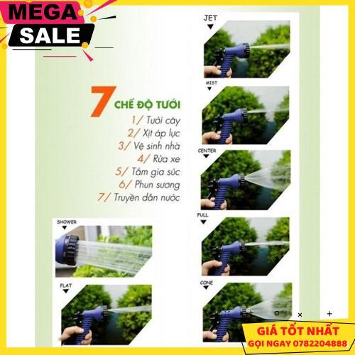 Vòi Nước Dãn Nở 30M Với 7 Chế Độ Xịt Tiện Lợi, Cực Thích Hợp Để Rửa Xe, Tưới Cây - Giao Hàng Toàn Quốc
