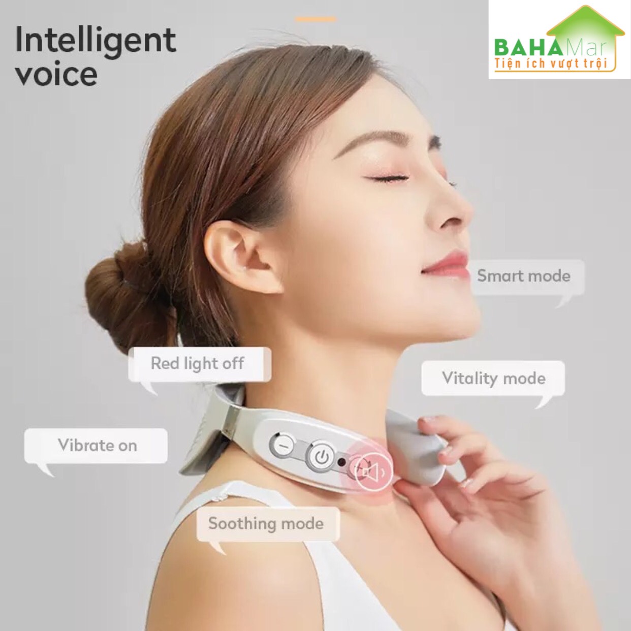 MÁY MATXA CỔ HỒNG NGOẠI NÓNG HỖ TRỢ ĐAU VAI CỔ GÁY, CỘT SỐNG VÀ THÔNG KINH LẠC TOÀN THÂN "BAHAMAR" làm giảm đau Vai - Cổ - Gáy,, sủ dụng lưu thông khí huyết toàn thân