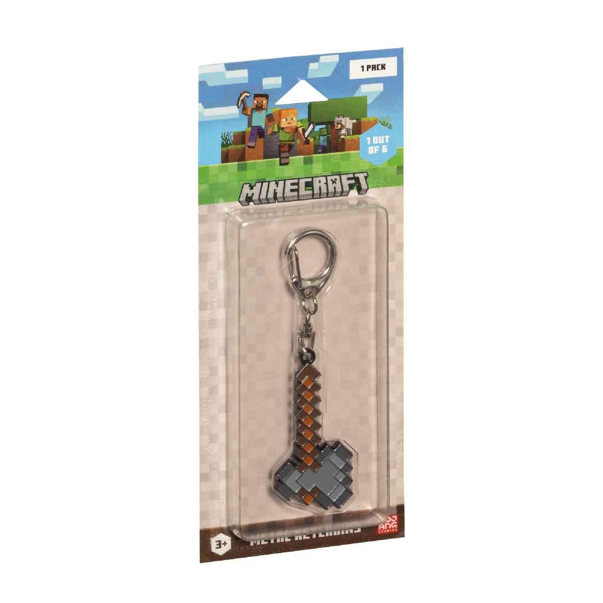 Đồ Chơi Móc Khóa Minecraft Bằng Kim Loại Mẫu 6 MINECRAFT PMI AXE/MC6010