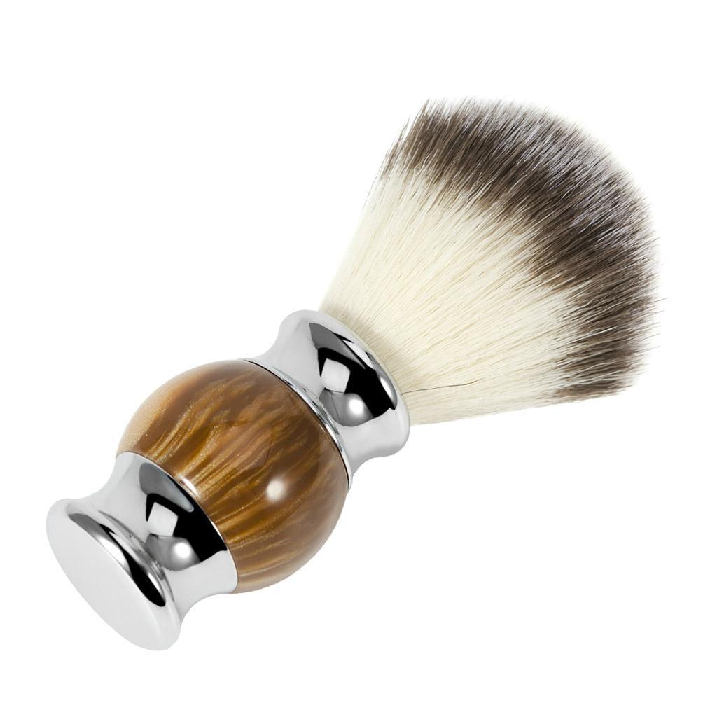 Home Barber Shop Man Beard Shaving Soap Brush Facial Hair  Handle