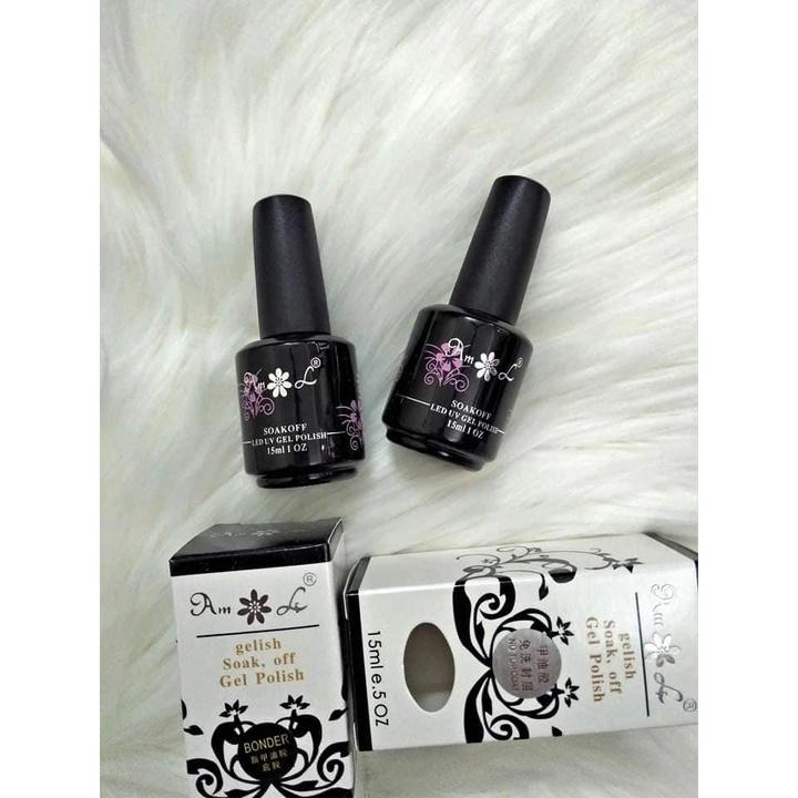Base top gelish đen AML hàng xịn, siêu bền bóng