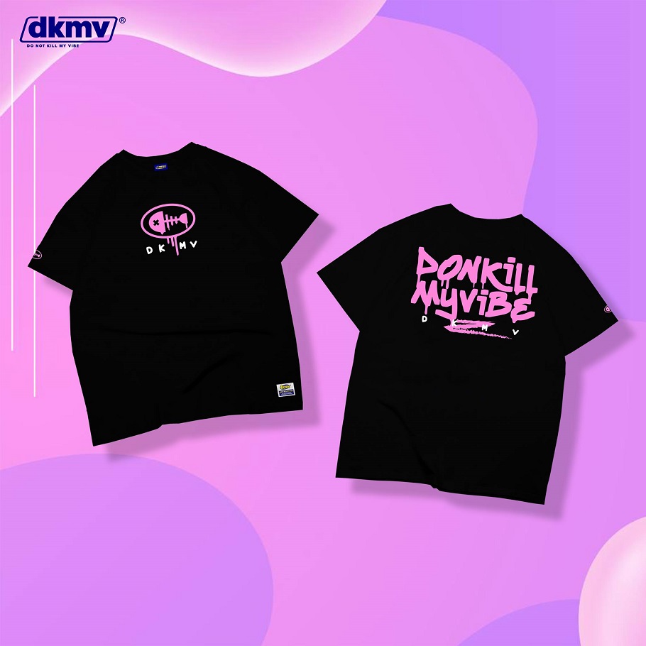 Áo phông nữ cute màu đen | DKMV Tee Graffiti
