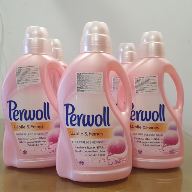 Nước Giặt Perwoll Wool & Delicates 1,5L dành cho đồ len, đồ mỏng - Đức