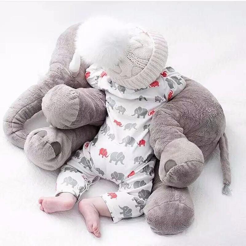 40 cm Con Voi Sang Trọng Đồ Chơi Xoa Dịu Con Búp Bê Nhồi Bông Sang Trọng Gối Trang Trí Nội Thất cho Bé Xe Giường Cũi