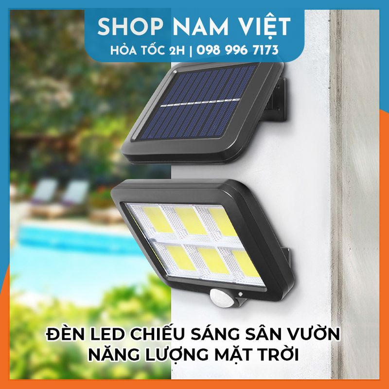 Đèn Led Chiếu Sáng Sân Vườn Năng Lượng Mặt Trời Cảm Ứng Chuyển Động