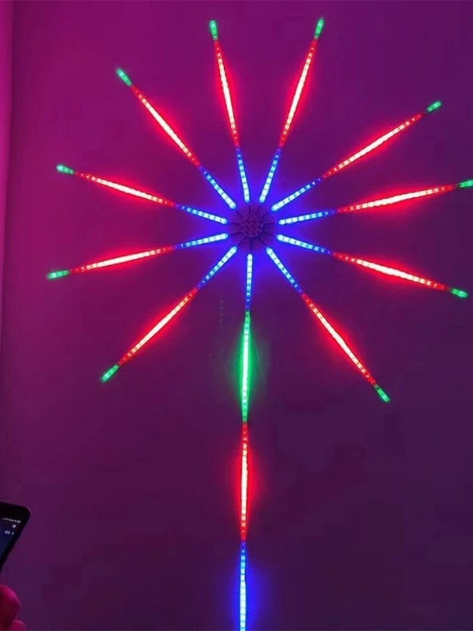 Đèn Led Đèn Nháy Hiệu Ứng Hoa 16 Màu Dùng App Điều Khiển Thông Minh - Nháy Theo Nhạc - Giọng Nói - Ánh Sáng Sinh Động - HÀNG CHÍNH HÃNG MINIIN