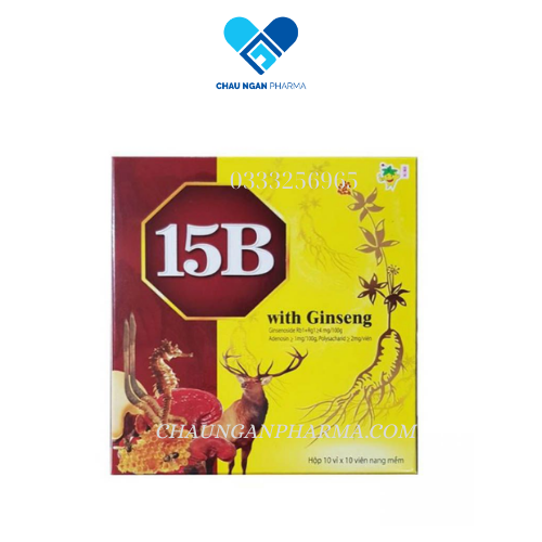 Viên uống bổ sung Vitamin 15B ginseng tăng sức đề kháng cho cơ thể - Hộp 100 viên