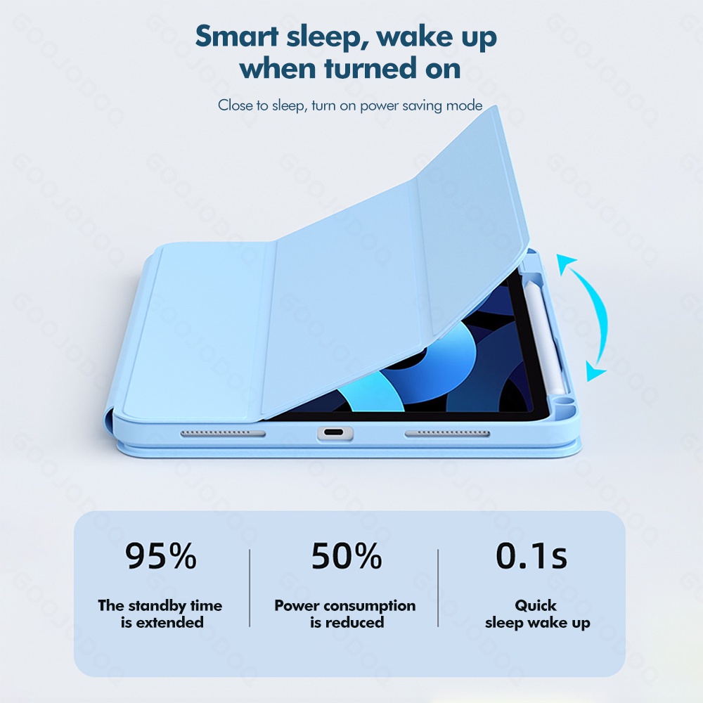 A5674 - Bao da máy nâng cấp dành cho IPad 9th 8th Gen 10.2 Air 4/5 Pro 11 Có thể tháo rời từ tính với hộp đựng bút chì