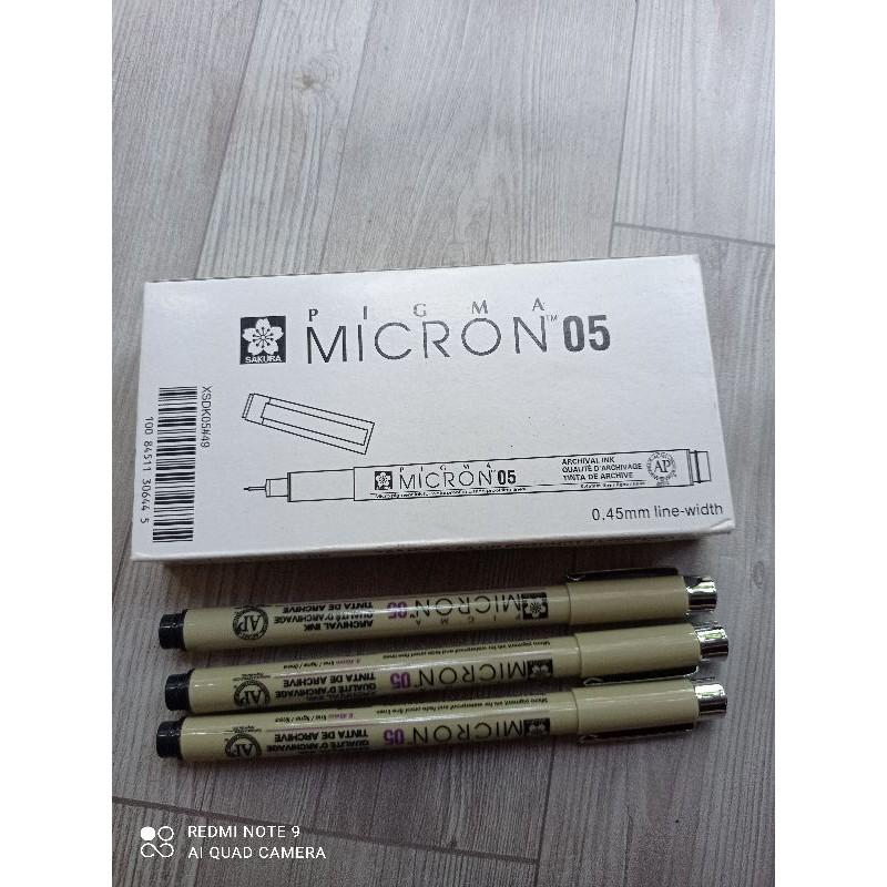 bút vẽ nét micron màu 05 đen