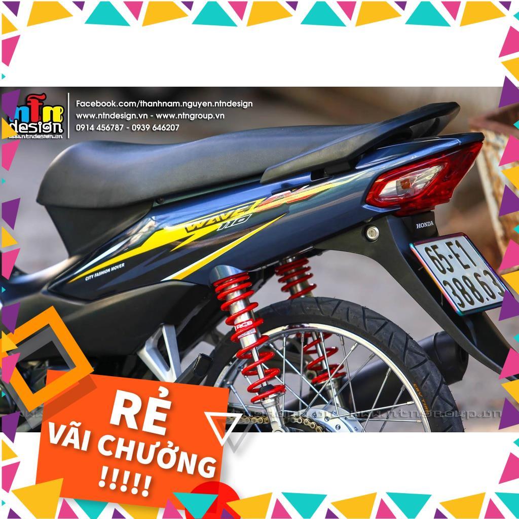 Tem Rời Wave A 110 Mẫu Xám Vàng Đen