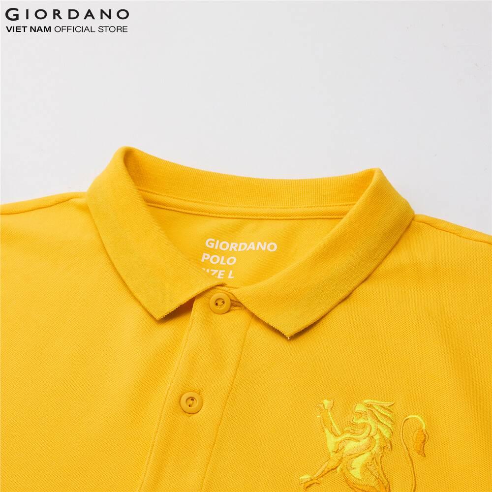 Áo Thun Có Cổ Nam Giordano Lion 3D Polo 01010222