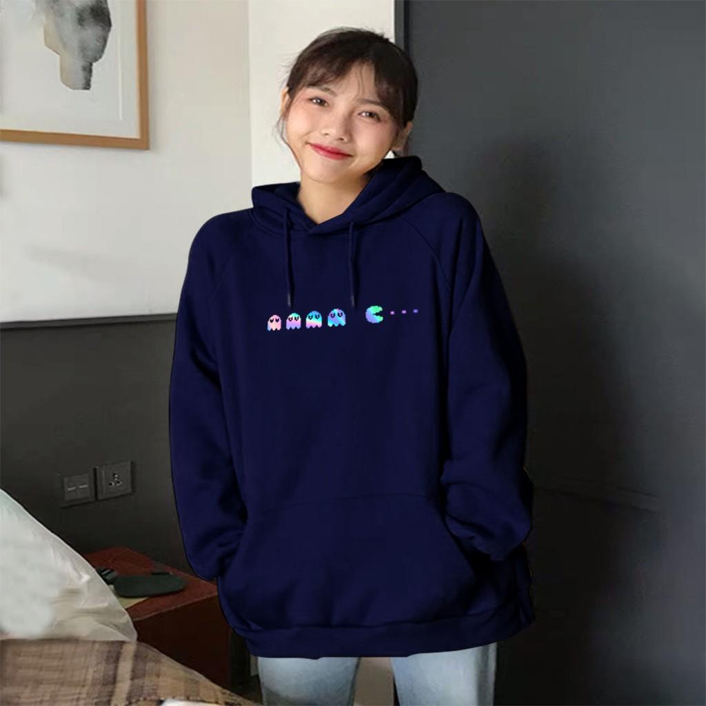 Áo hoodie Unisex dạ quang - Áo khoác nỉ phản quang họa tiết Game over in cao cấp