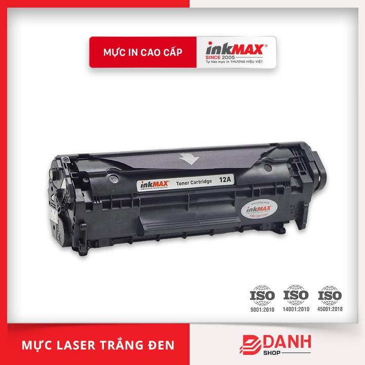 Hộp mực InkMAX 12A, dùng cho Canon LBP 2900, 3000 , HP Laser 1010, 1012, 1015, 1018, 1020, 1022, 3015, 3020, 3030, 3050, 3052, 3055, M1055MFP, M1319MFP - Hàng chính hãng