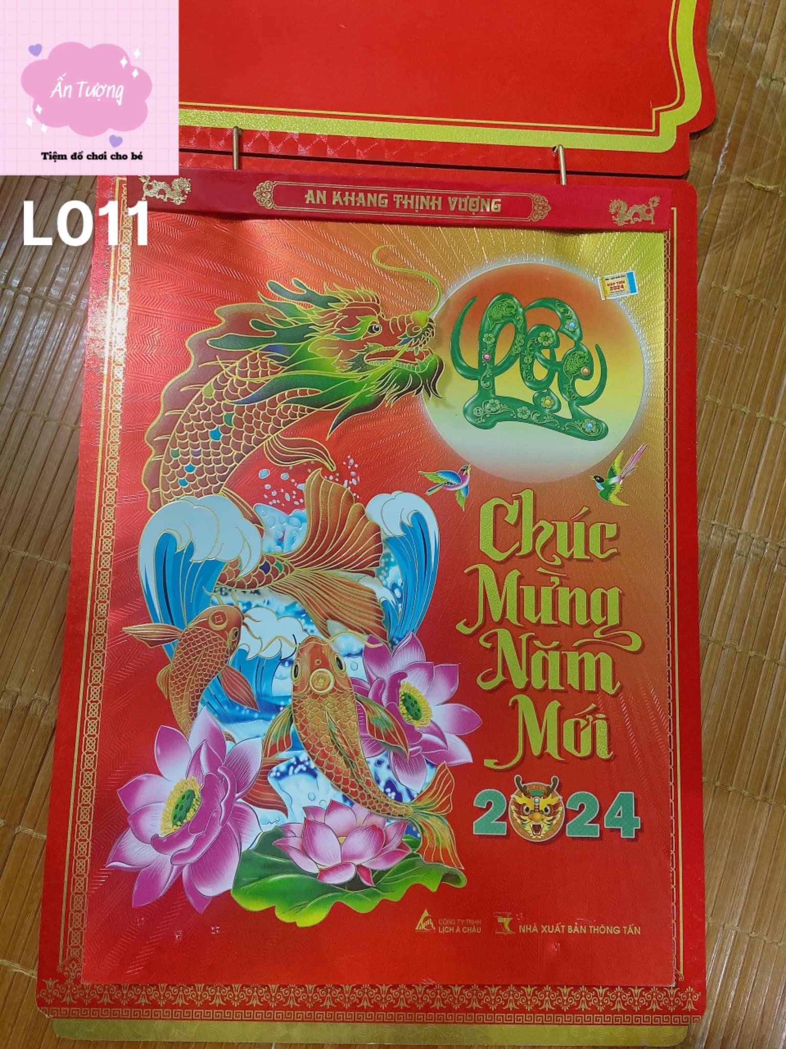 Bộ lịch Giáp Thìn 2024 - Lịch Bloc Siêu Cực Đại -chủ đề " Phong Thuỷ - Thư Pháp”
