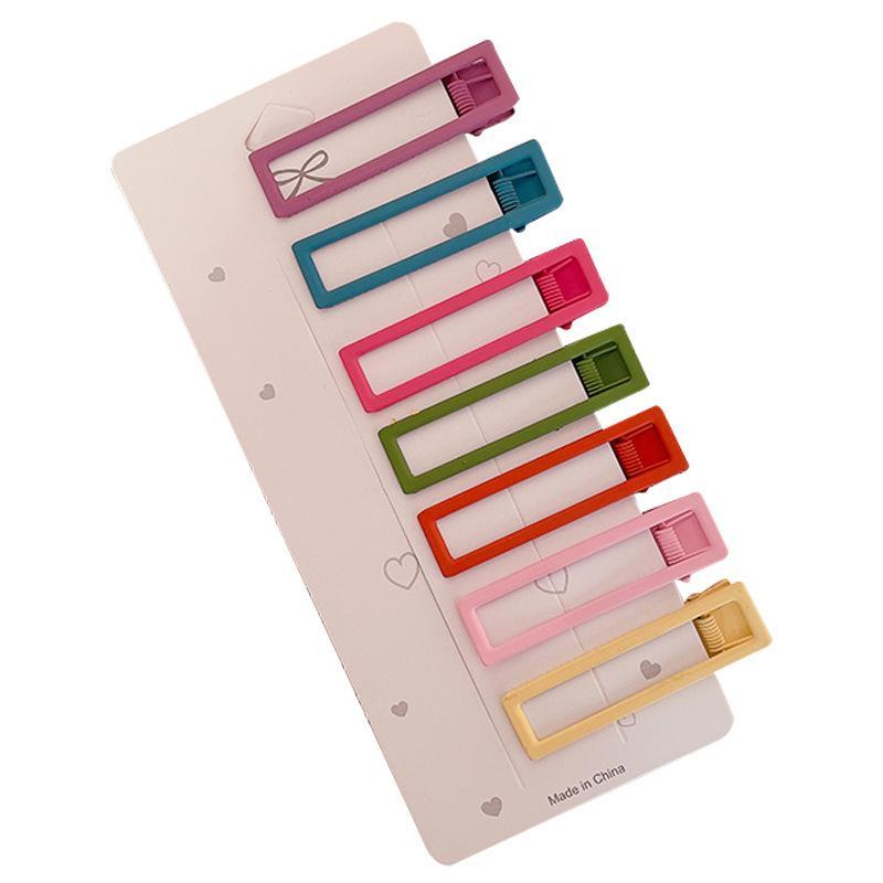 PVN49149 Kẹp Tóc Kim Loại Nhiều Màu Sắc Thiết Kế Đơn Giản Cho Nữ