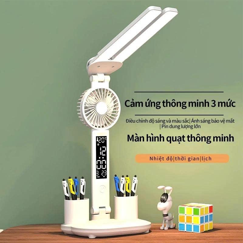 Đèn LED Để Bàn Đa Năng, Đèn Học Để Bàn Chống Cận Cao Cấp Với 3 đèn,đèn học,đèn học chống cận
