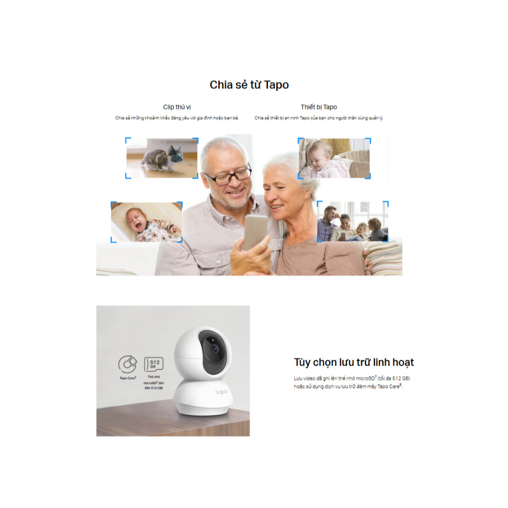 CAMERA WIFI TRONG NHÀ TAPO C210 3MP - Xoay 360 Độ, Đàm thoại hai chiều, Chế độ Riêng tư tùy chỉnh, Phát hiện chuyển động - HÀNG CHÍNH HÃNG