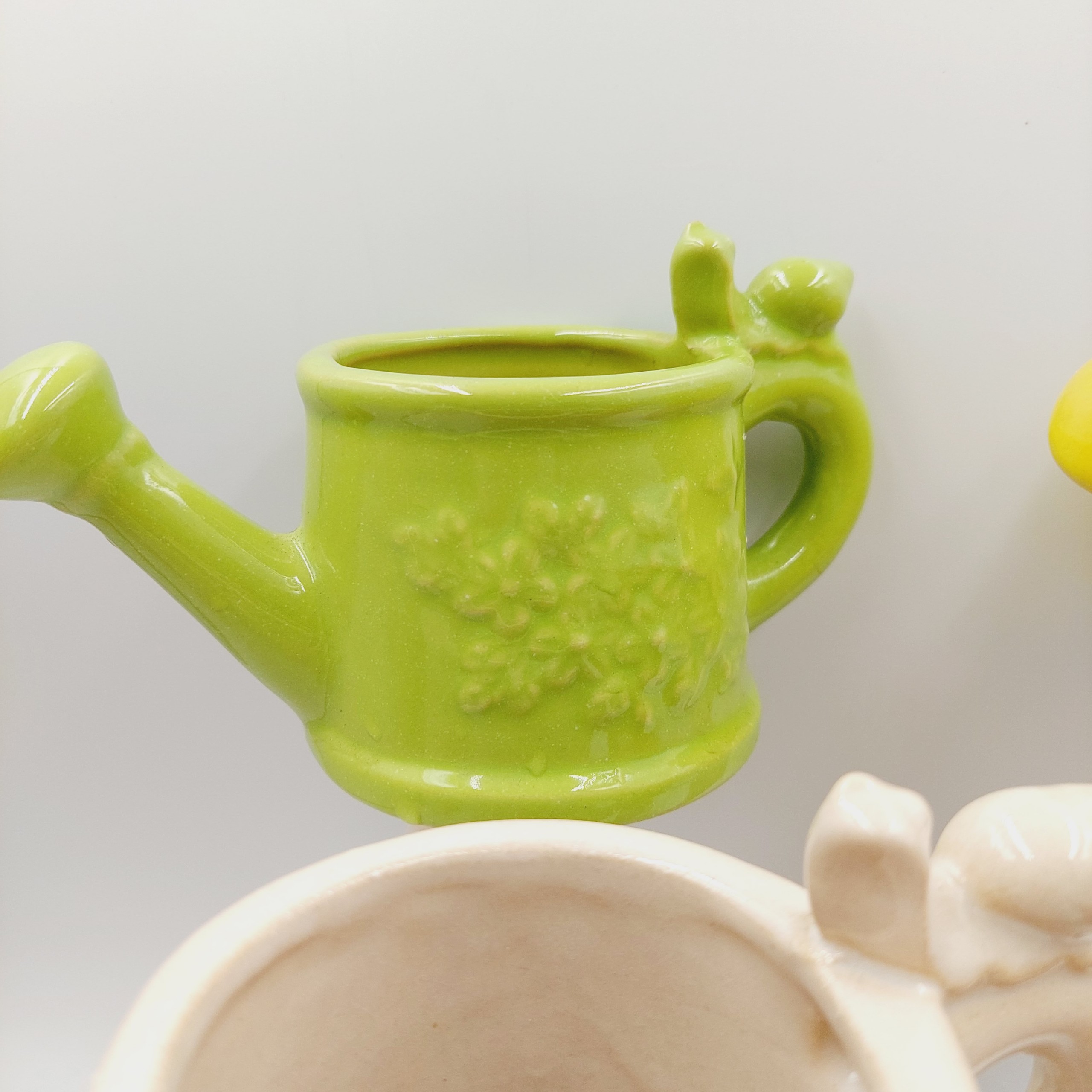 Chậu đất nung, chậu sen đá - Bình tưới 87, miệng chậu 8cm, chiều cao 7cm