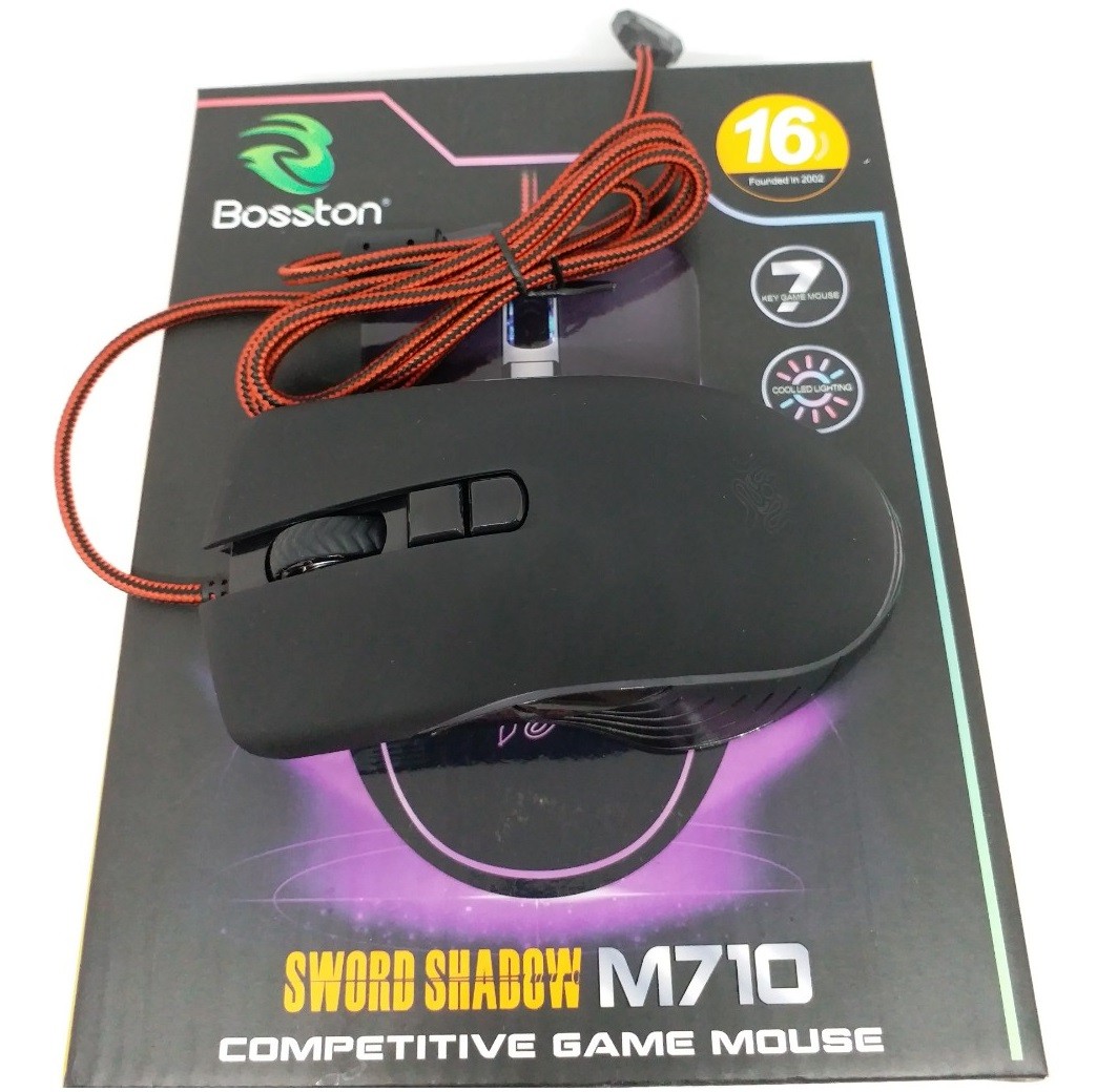 Chuột Led Có Dây Chuyên Game Mouse Bosston M710 Led - Hàng Chính Hãng