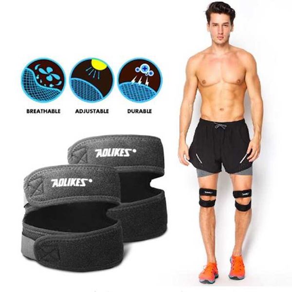 Băng Bảo Vệ Gối Xương Bánh Chè Knee Strap Aolikes Bản Đôi (1 Đôi)