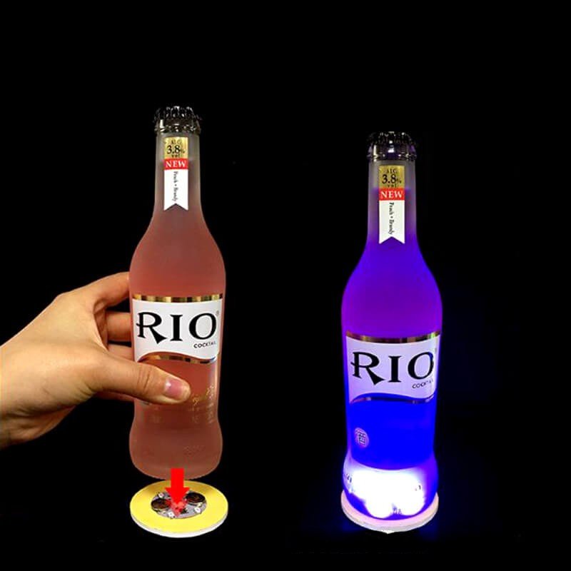 Combo 5 đế Lót Ly có đèn led phát sáng đẹp mắt Party Led Coasters