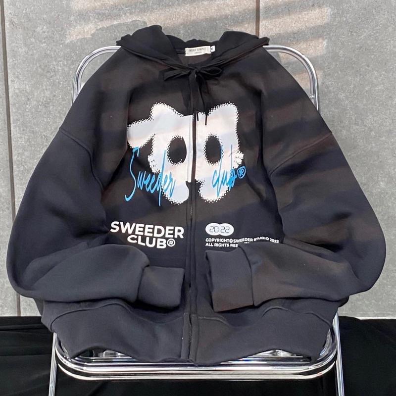 Áo Khoác Hoodie nam nữ Form Rộng Phối Zip Unisex CAT Vải Nỉ Bông Dày Dặn bao đẹp tpp464 mới