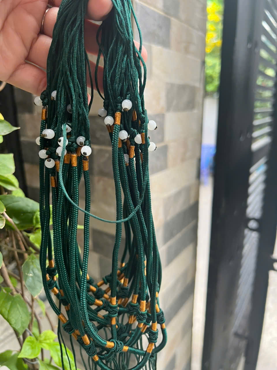 Sợi Dây Đeo cổ mới Xanh Rêu Đậm Đẹp Kiểu dạng rút size 3mm x dài trồng cổ Anh Chị tự chỉnh theo ý 23cm - 30cm Phối với mặt Phật, mặt dây chuyền nam nữ đeo được hết rẻ đẹp ạ