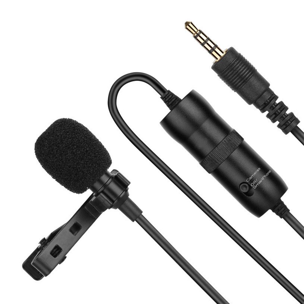 Micrô Lavalier đa hướng với giắc cắm 3,5mm TRRS 6m Cáp 6,35mm