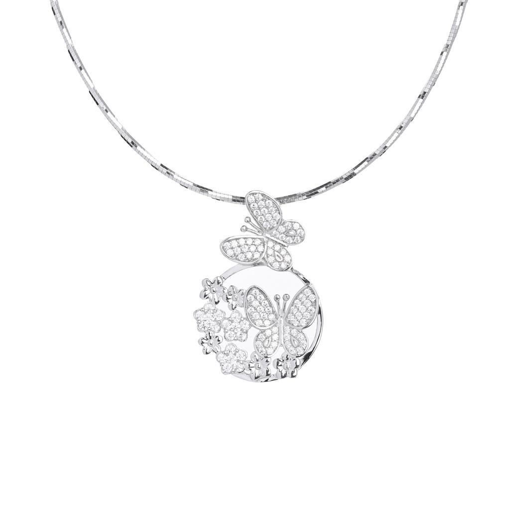 Mặt Dây Chuyền Nữ Bạc 925 Danny Jewelry Xi Bạch Kim DI4GZ024