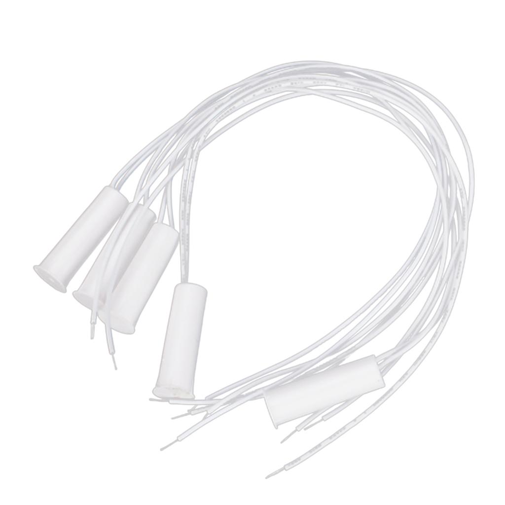 5pcs White Recessed Window Door Contact Switch Alarm