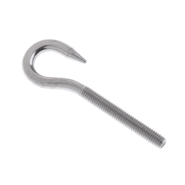 3-4pack Marine 304 Stainless Steel Hook Bolt Eye Screw Threaded Bolt Boat Parts