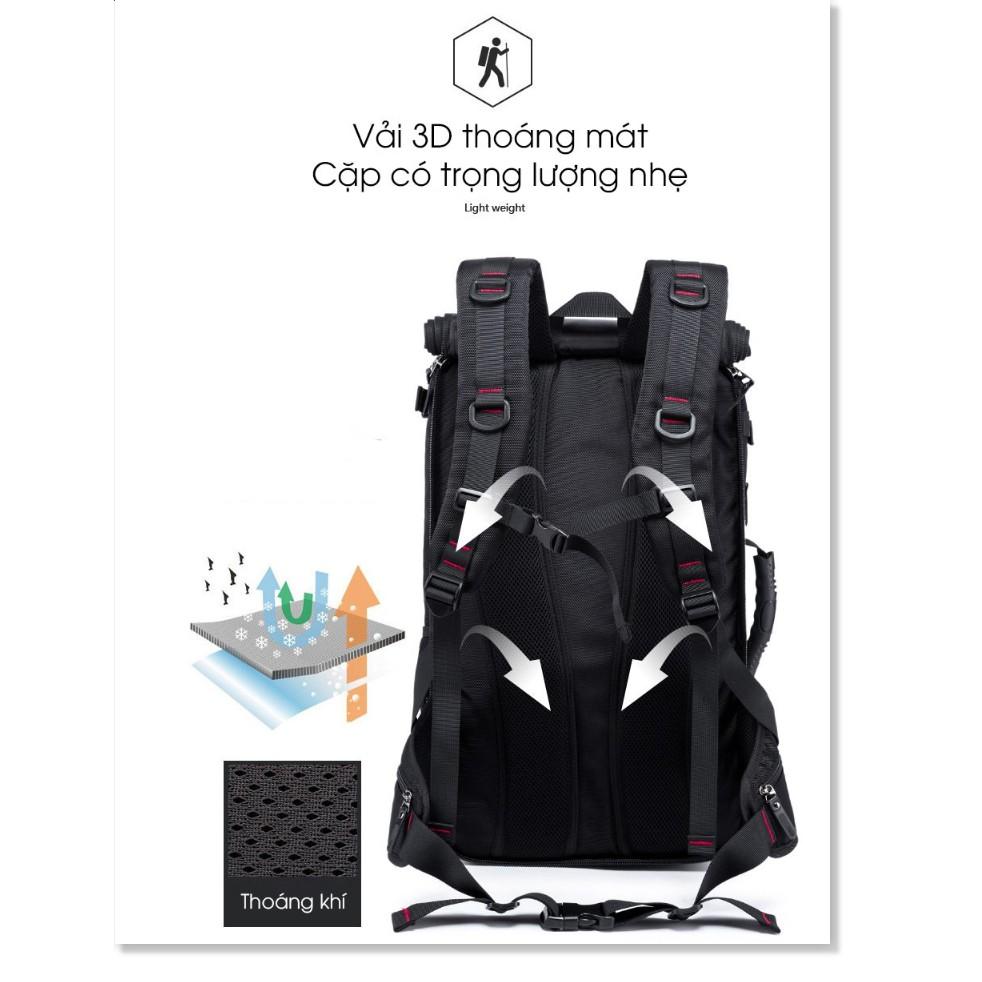 Ba lô Phượt chống nước KAKA Black Edition BigSize 50L