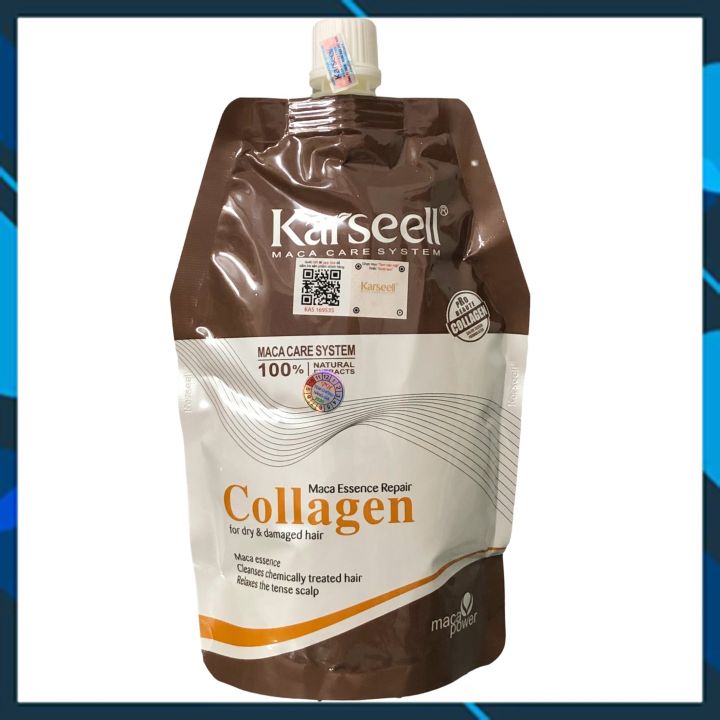 Dầu hấp ủ tóc siêu mượt Karseell Maca Essence Repair Collagen 500ml
