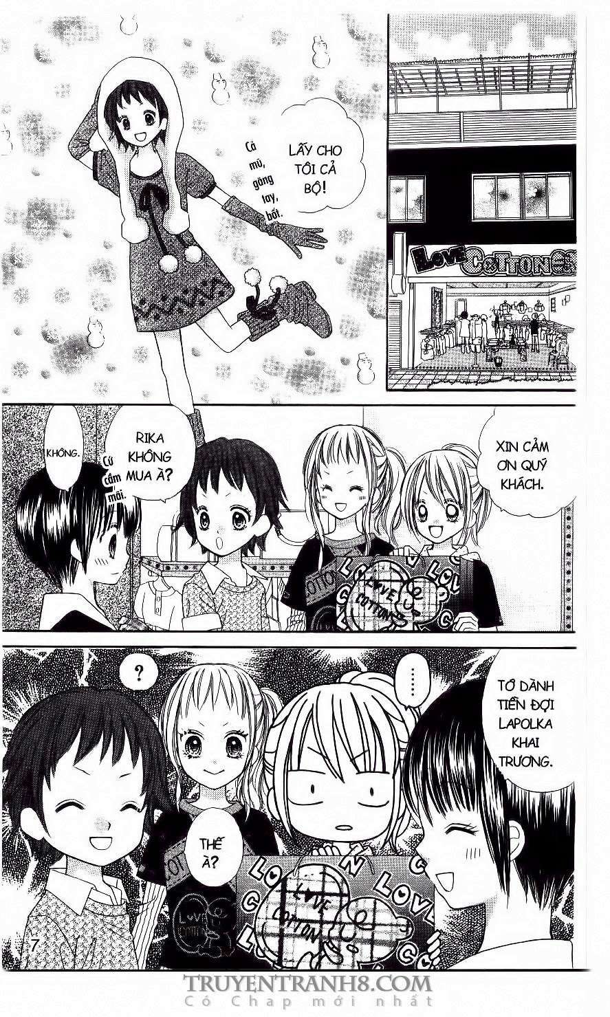 tiệm thời trang, love cotton chapter 13 4