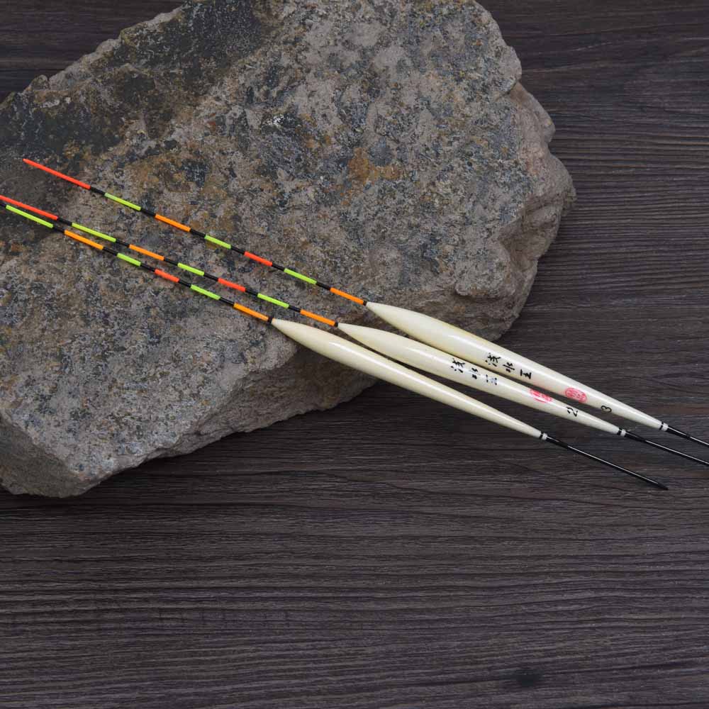 3 phao câu cá làm bằng gỗ Barr, nhẹ và thuận tiện khi sử dụng thích hợp cho câu cá nước nông