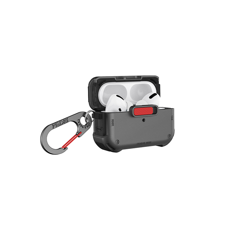 Ốp Bảo Vệ Skinarma MECHA Cho Airpods Pro 2/1 Thiết Kế Độc Đáo Có Khóa Cài Tặng Kèm Móc Đeo Zinc Alloy Chống Sốc Tốt Hàng Chính Hãng