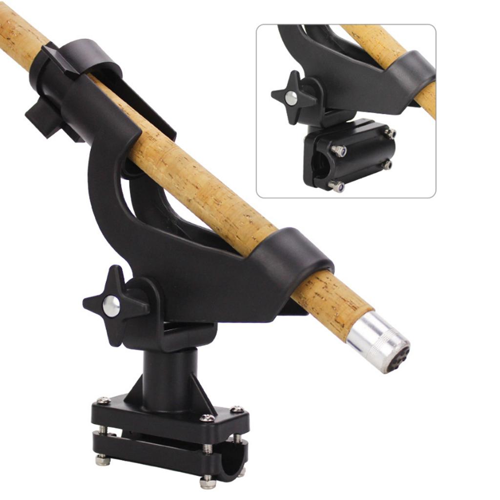 Fishing Rod Holder Pole Stand Bracket 150 Degrees Nylon Rod Rest Rack Tube
