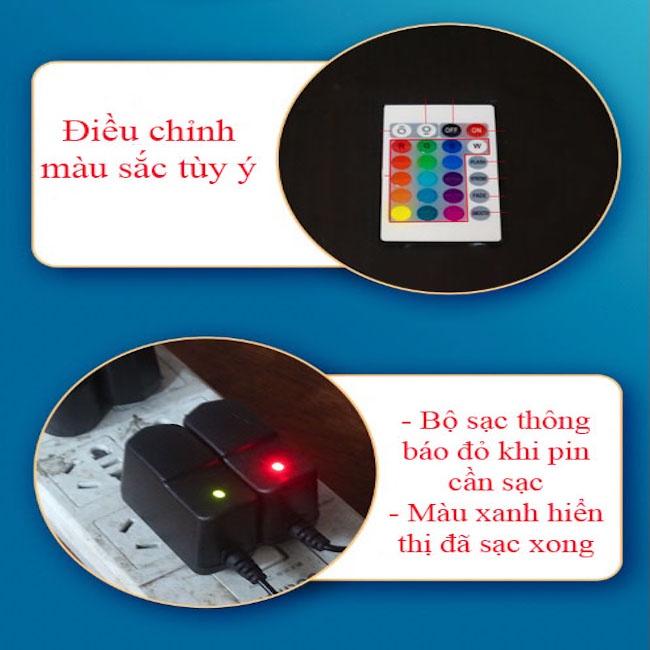 Bình Rót nước đèn led tùy chỉnh đẹp mắt 3L Sign In The Club - kèm Remote điều khiển ️️