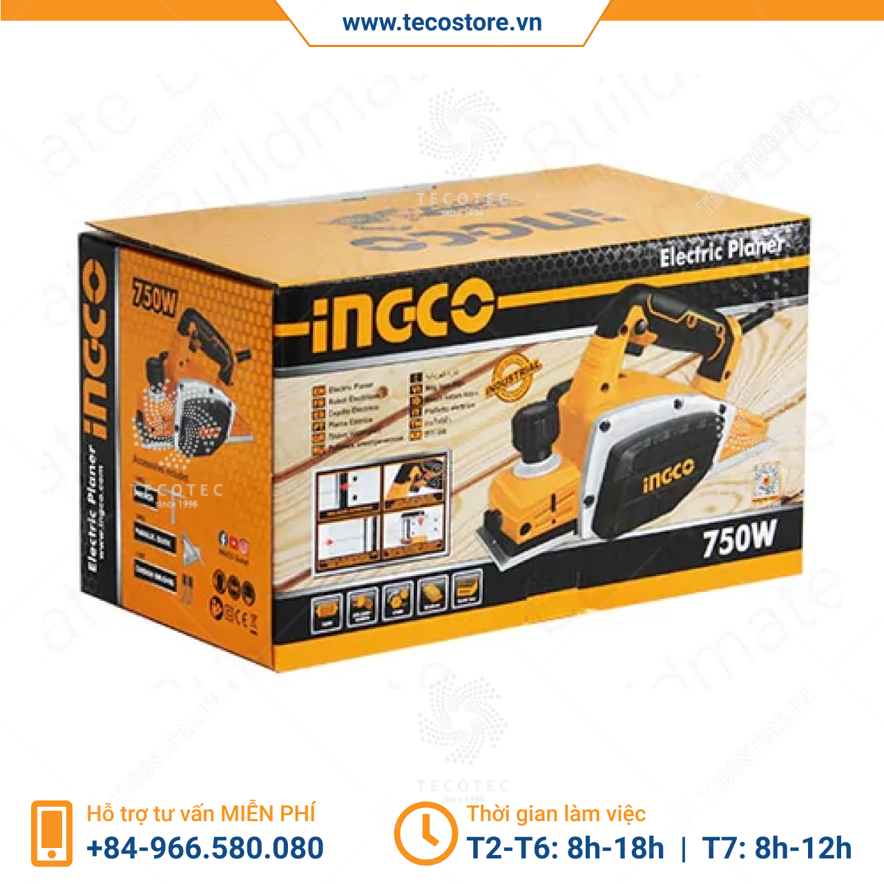 Máy bào điện INGCO PL7508