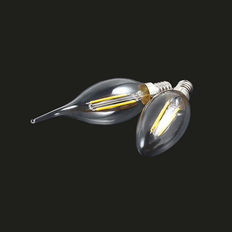 Bóng Đèn LED E14 LED 2W 4W 6W AC 220V Ánh Sáng Trắng Ấm Tiện Dụng