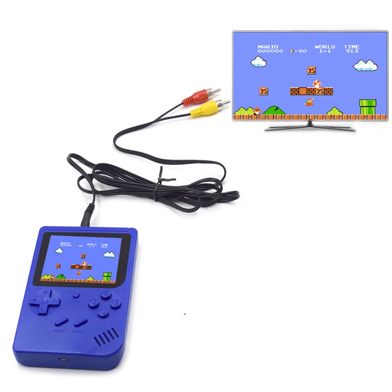 Điện tử 4 nút cầm tay 300 trò chơi mario xe tăng contra giao mầu ngẫu nhiên