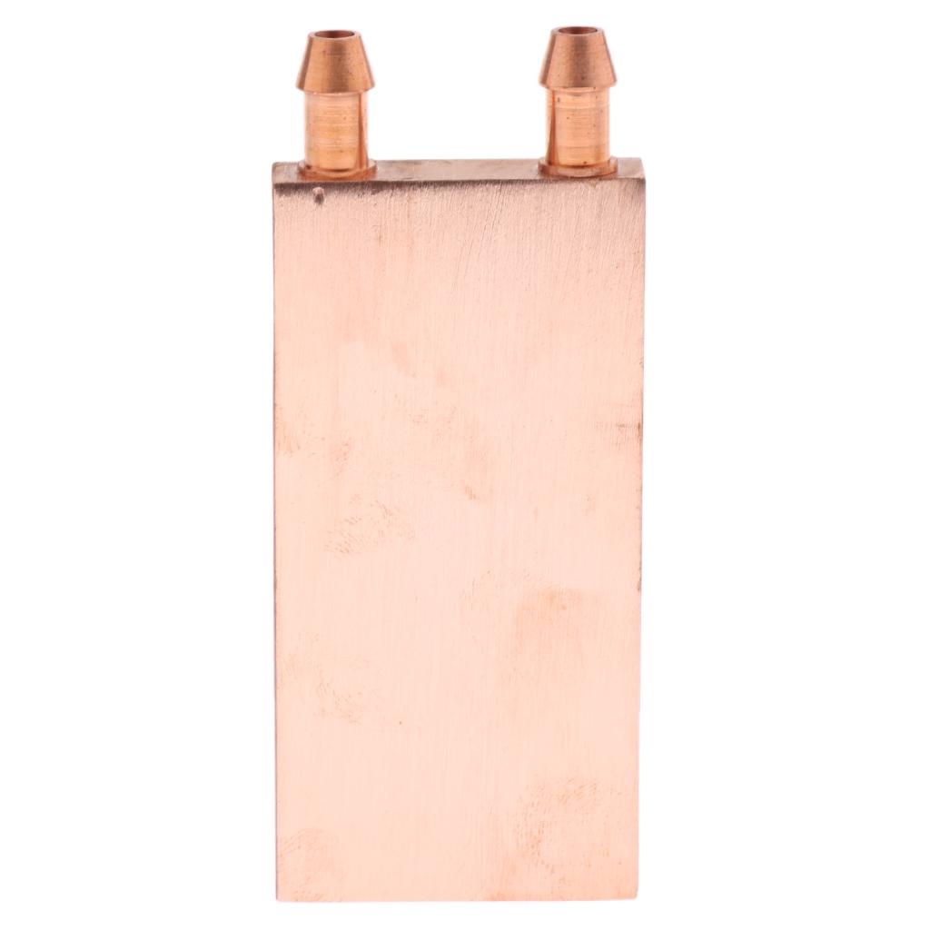 2x Copper Water Cooling Block for Computer CPU Graphic Heat Sink 40x80 Copper